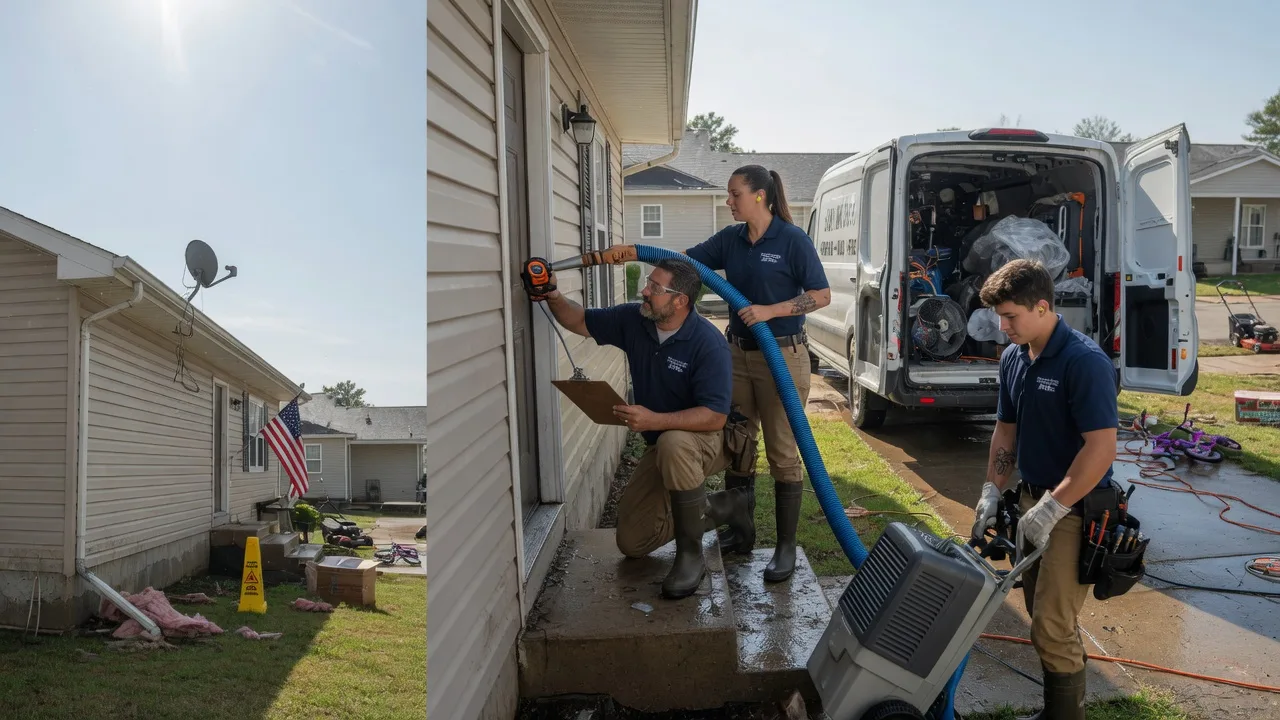 Ceiling Water Damage Restoration in Maeystown, IL near me